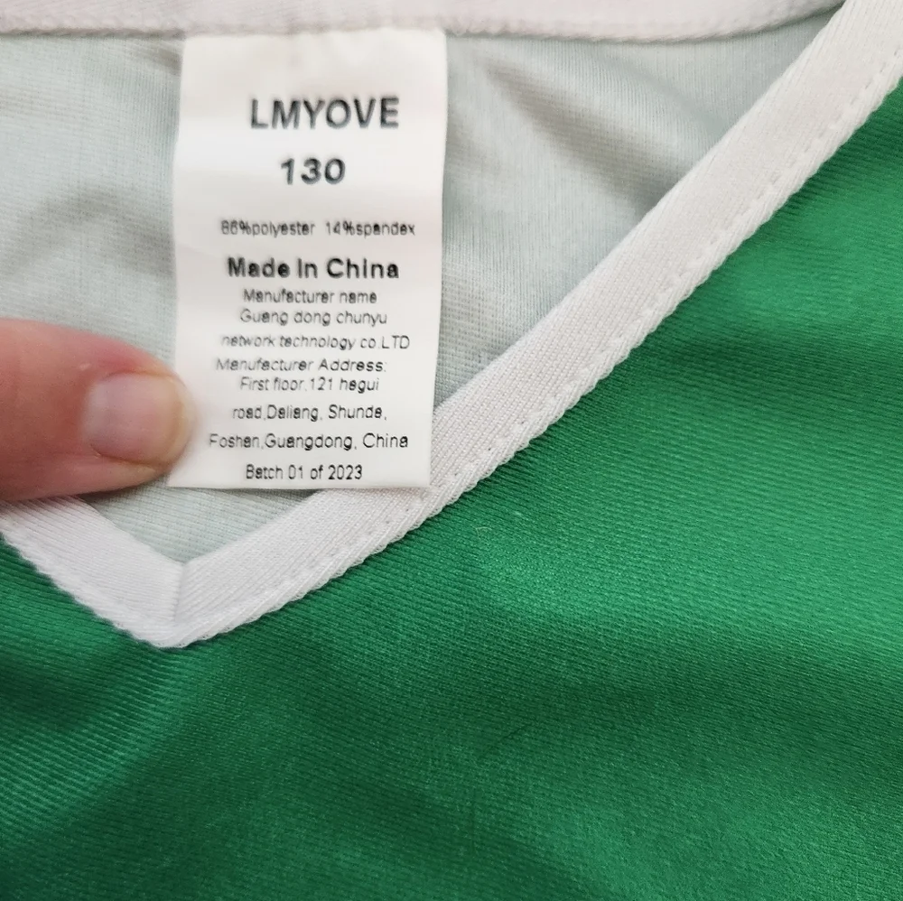Lmyove Green & Yellow & White Cheer Shirt